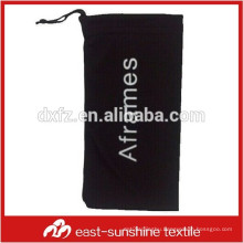 microfiber mobile phone and glasses drawstring pouch